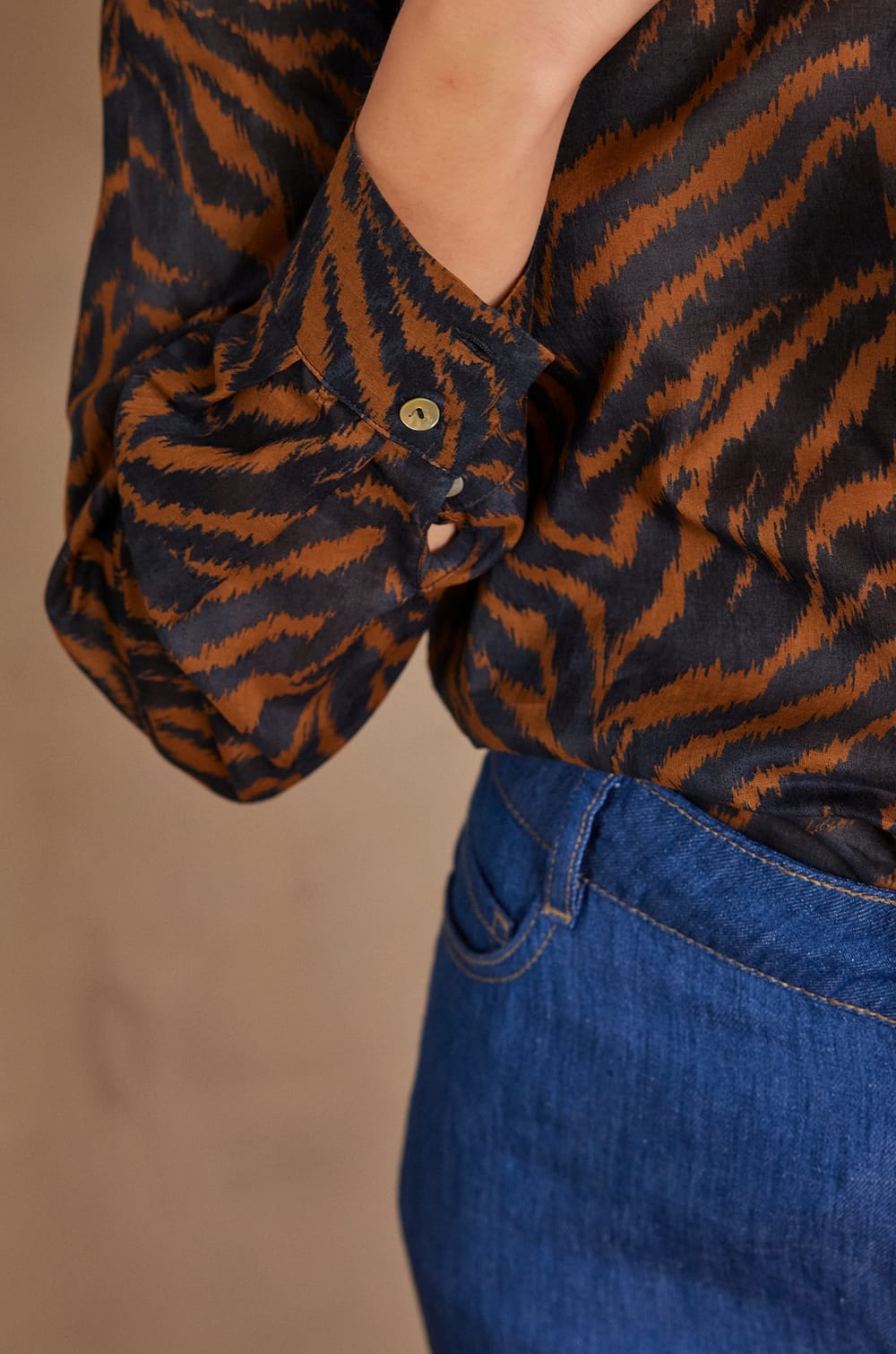 Chemisier en coton COLETTE;${refinementColor}