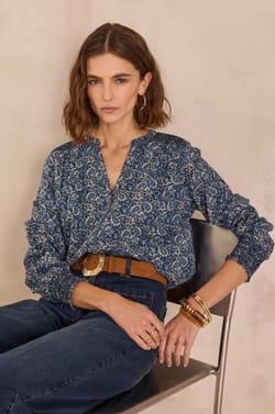 Blouse met arabeskpatroon DOLCE;${refinementColor}