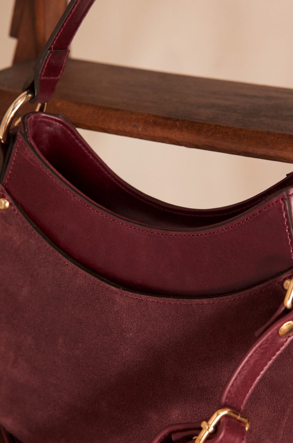 LOU mini leather bag;${refinementColor}