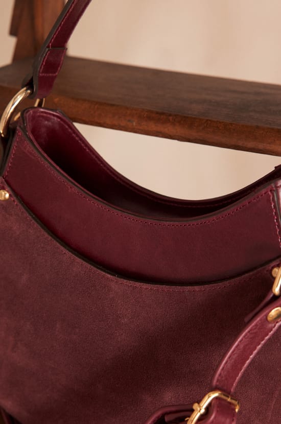LOU mini leather bag;${refinementColor}