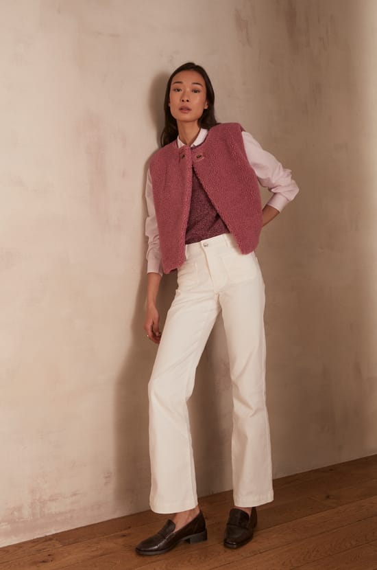 Pull sans manches en laine LEROY;${refinementColor}