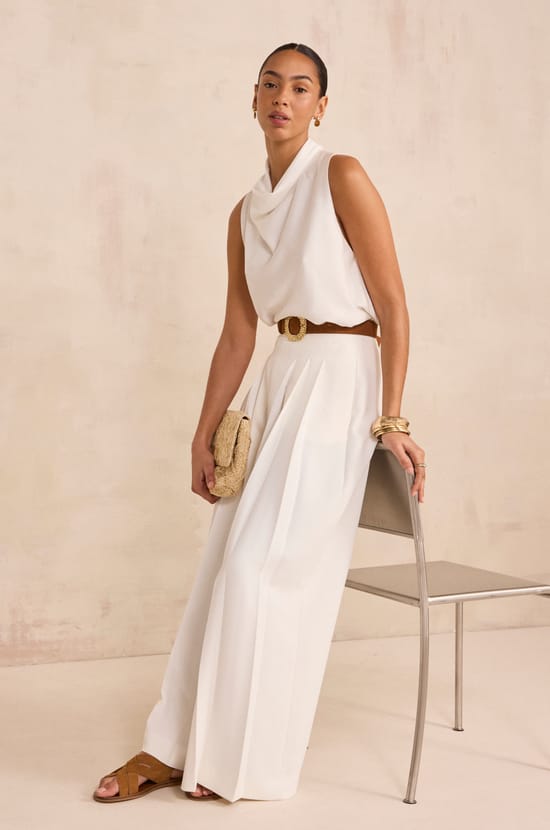 DORINE sleeveless top;${refinementColor}