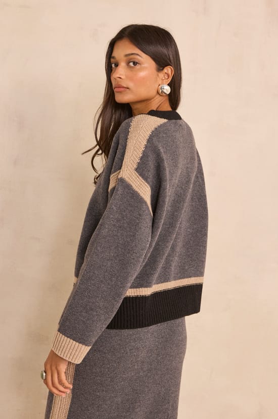 Pull manches longues laine AVA;${refinementColor}