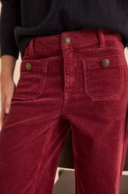Wide corduroy pants ANAIS;${refinementColor}