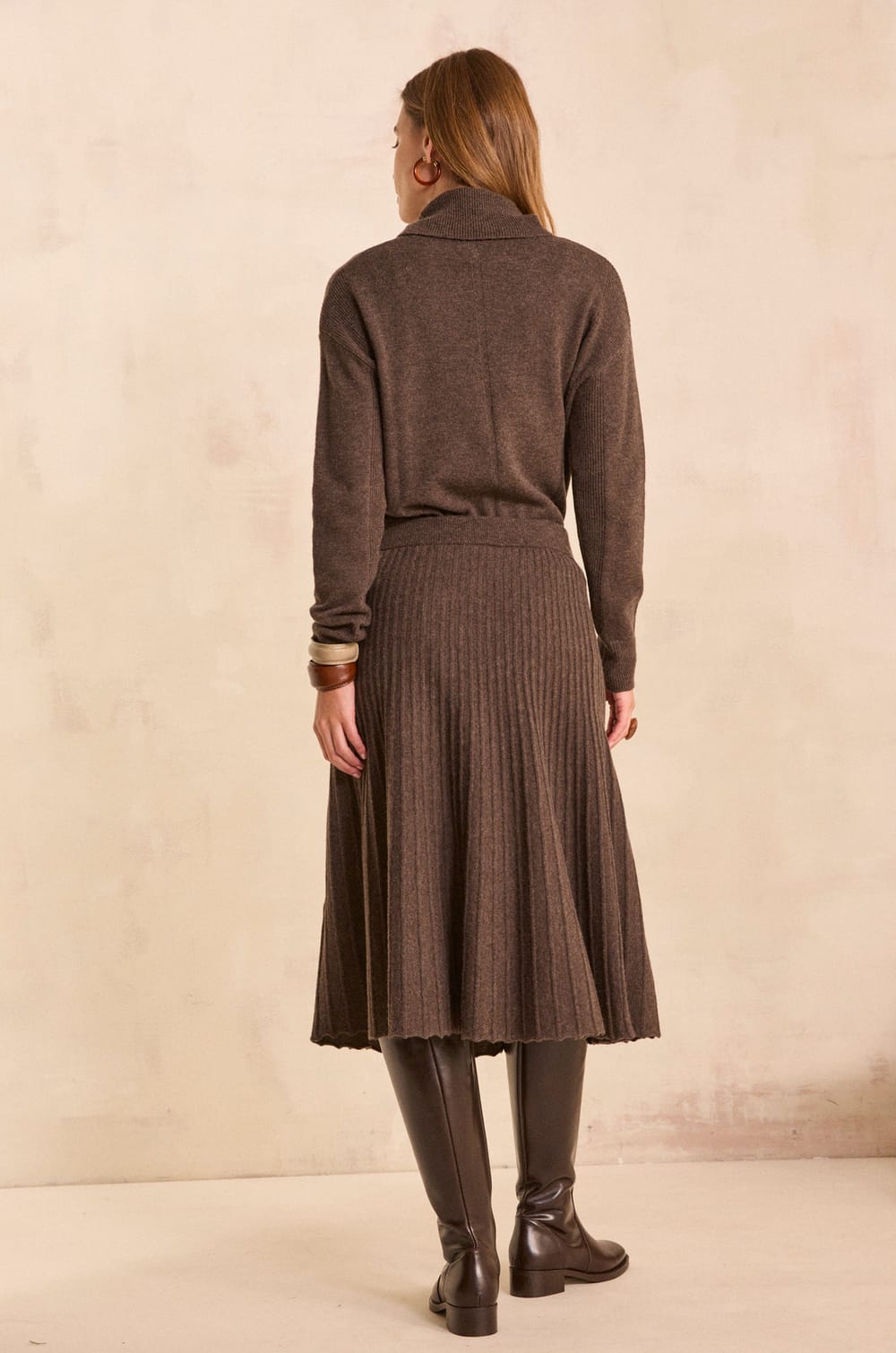 Dancing skirt in dense cotton mesh ELISA;${refinementColor}