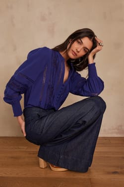 Blouse BAILIA en coton;${refinementColor}