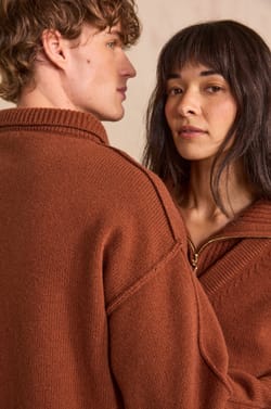 Pull col zipp&eacute; unisexe CHARMING;${refinementColor}