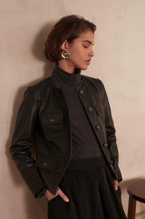 T-shirt col roul&eacute; FERGUIE BIS;${refinementColor}