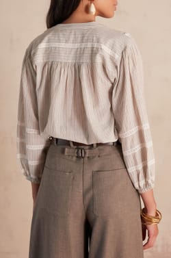 Blouse SALOME en coton;${refinementColor}