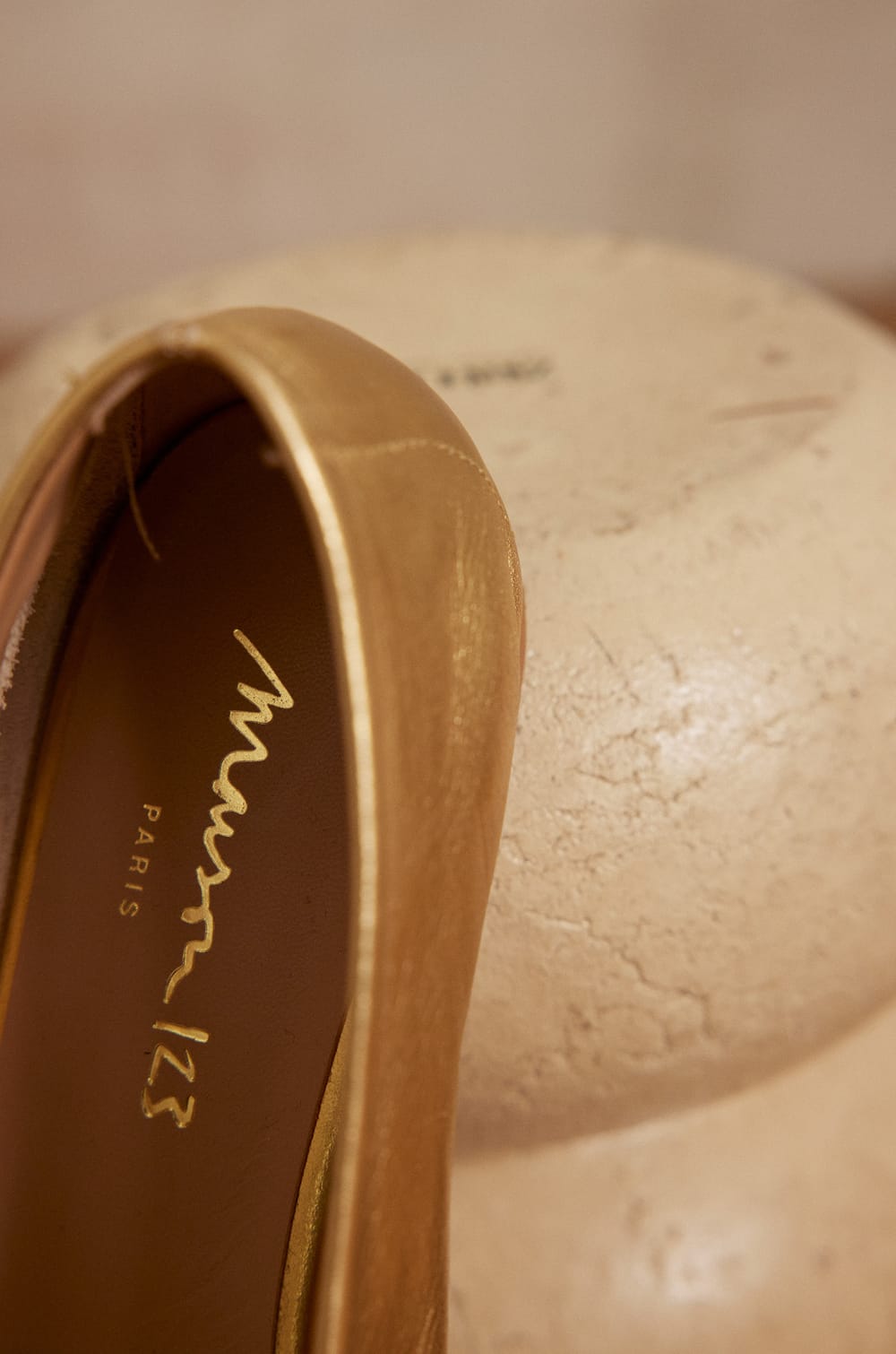 Ballerine MONA en cuir;${refinementColor}