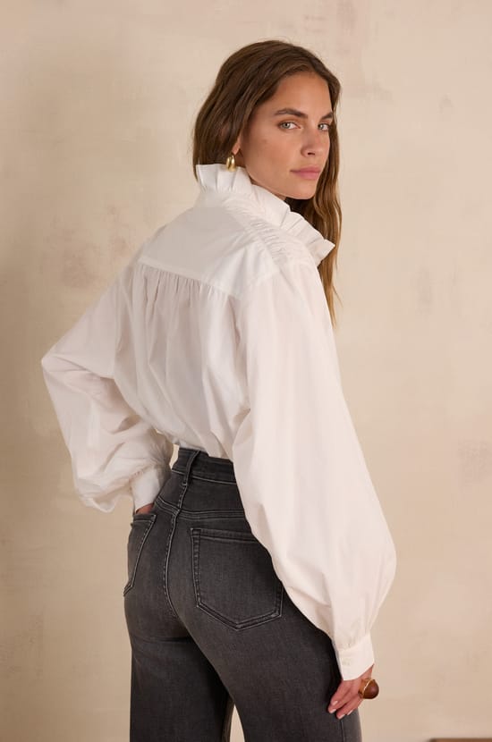 SIA Blouse in 100% cotton;${refinementColor}