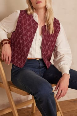 Gilet en coton PRUNE;${refinementColor}