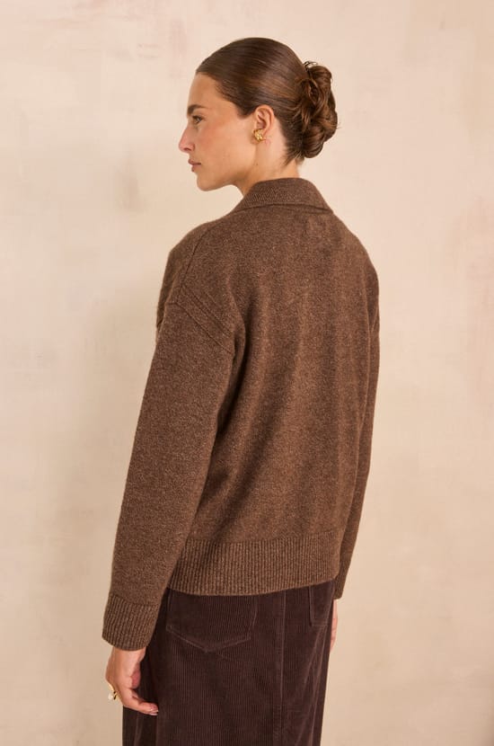 Long sleeve pull in mixed wool and yak ANDY;${refinementColor}
