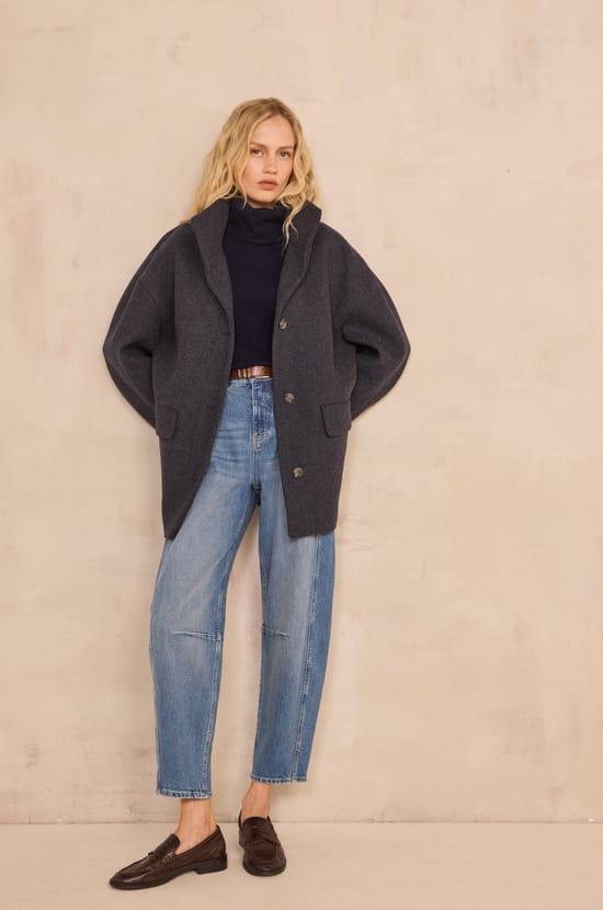 CELIA blend wool coat;${refinementColor}