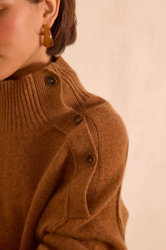 Pull BRADLEY en 100% cachemire recycl&eacute;;${refinementColor}