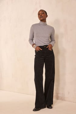 TERRY turtleneck T-shirt;${refinementColor}