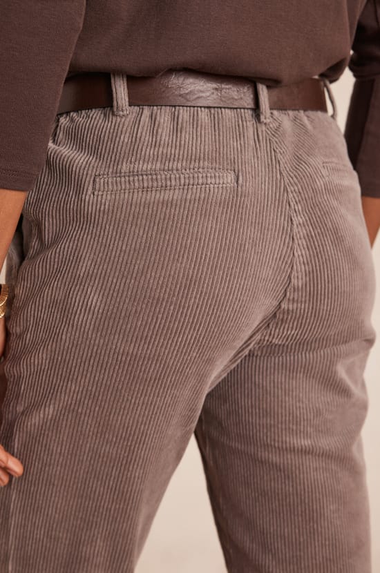 SABIL cotton velvet trousers;${refinementColor}