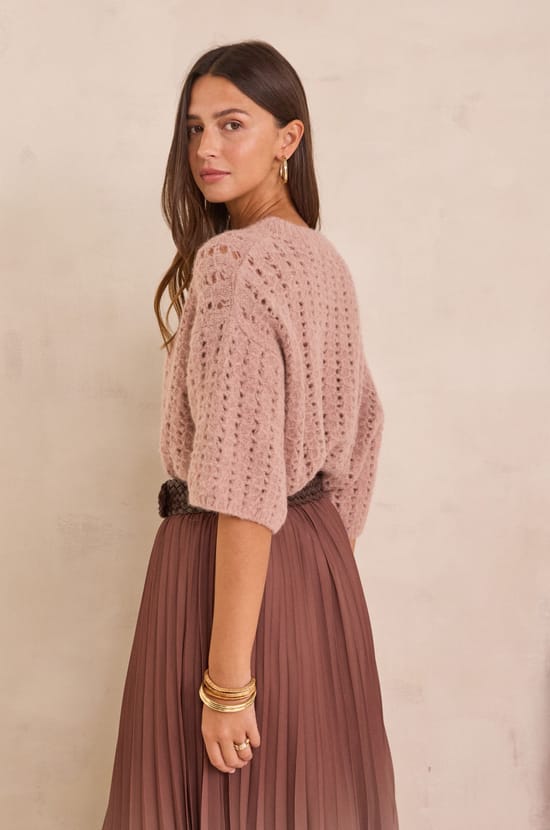 Pull en maille ajour&eacute;e PRUNE;${refinementColor}