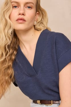 T-shirt manches courtes en coton LYS;${refinementColor}