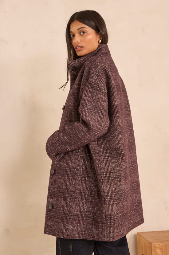 Long mixed wool coat ARMANCE;${refinementColor}