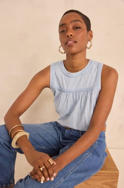 COTTON TANK TOP LISON;${refinementColor}