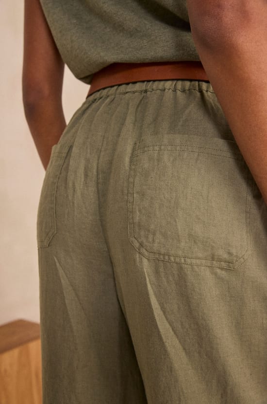 Loose linen pants TERRY;${refinementColor}