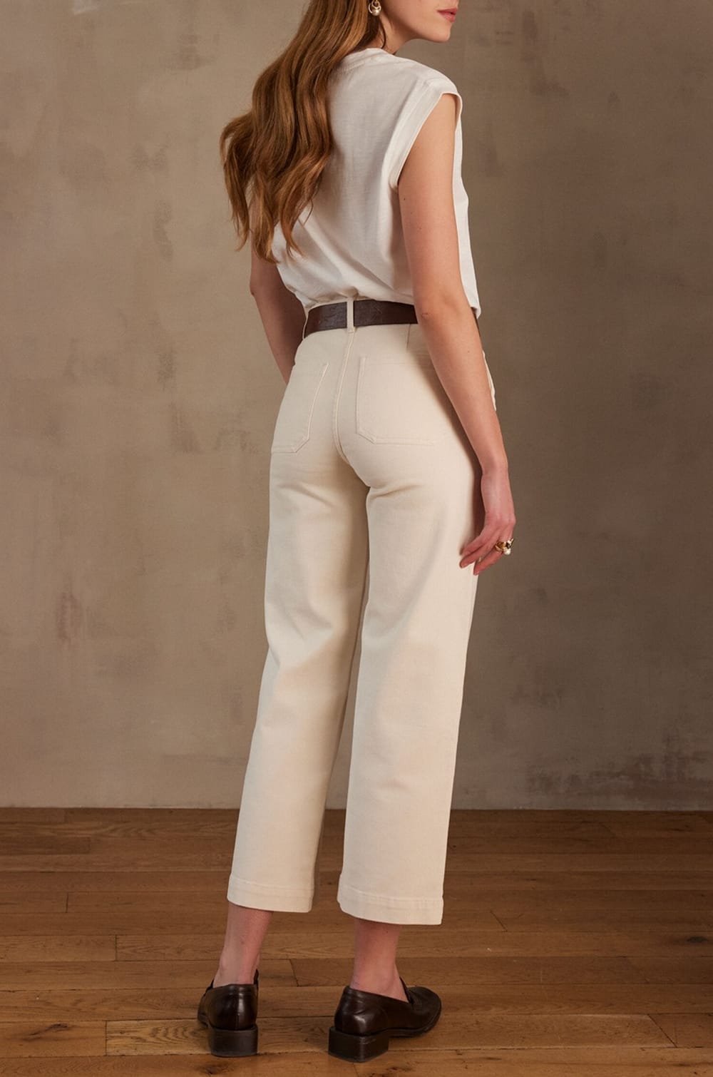 Pantalon SELYNA en denim;${refinementColor}