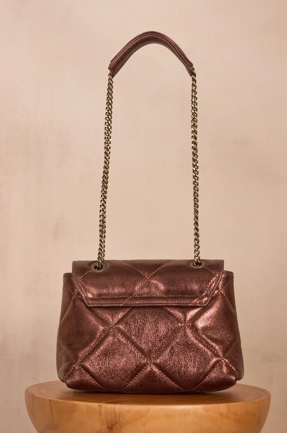 GABY M BIS quilted leather bag;${refinementColor}