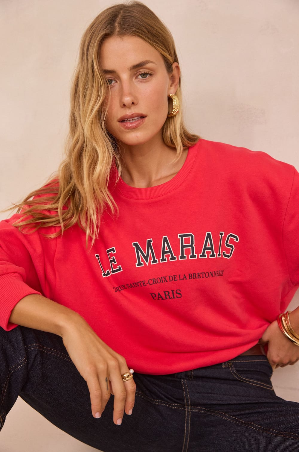 Cotton sweatshirt MARAIS;${refinementColor}