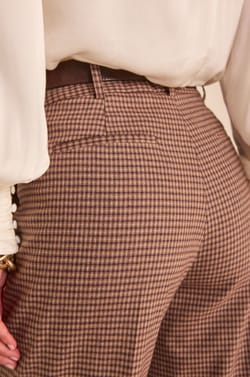 Plaid wide-leg pants LAYLA;${refinementColor}