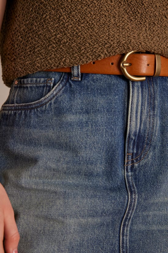 Jupe JULIE en denim;${refinementColor}