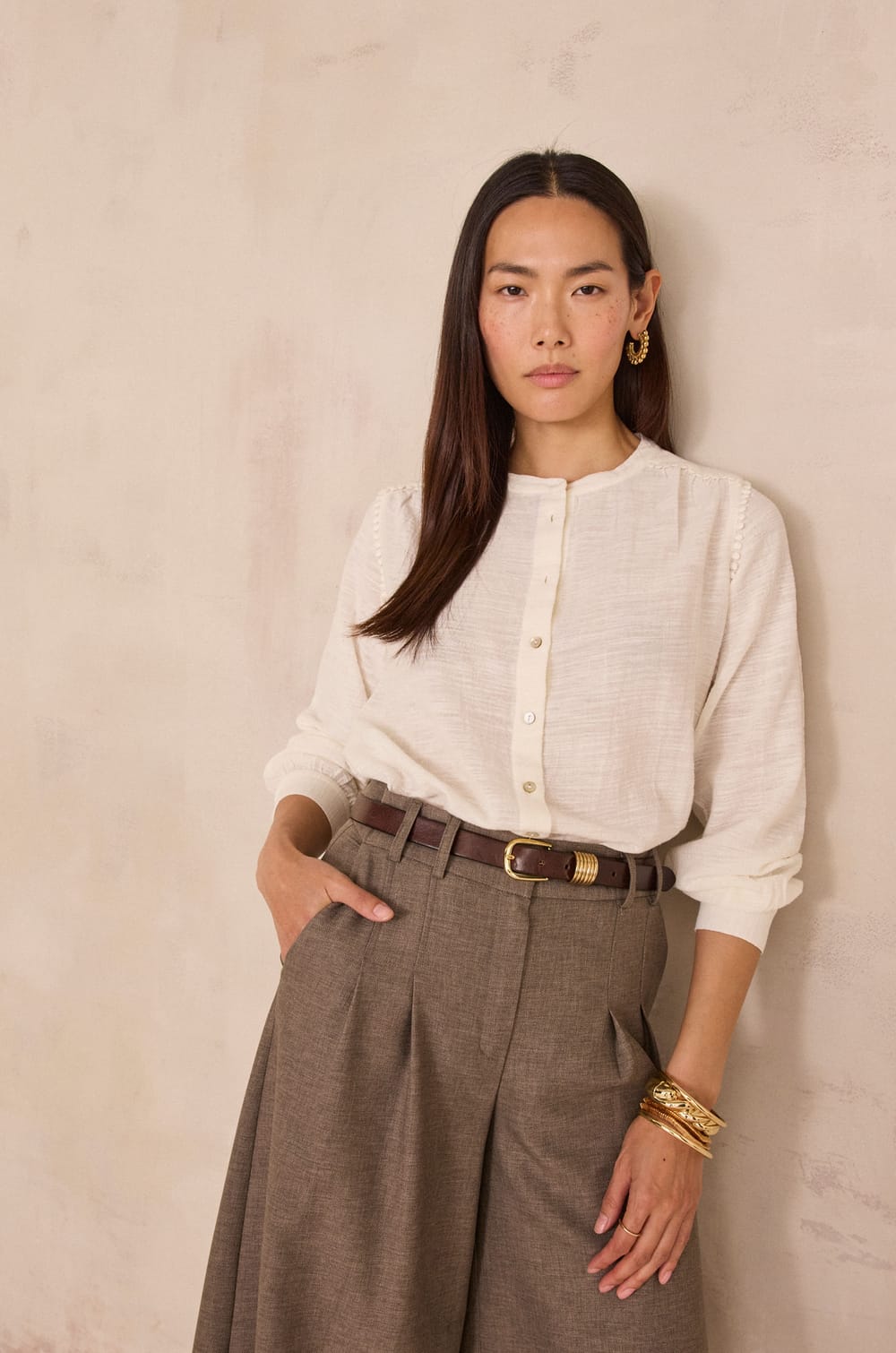 100% cotton DALIA blouse;${refinementColor}