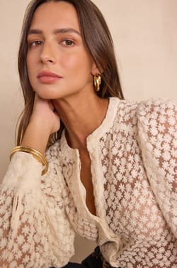 Chemise CAMOMILLE en coton brod&eacute;e;${refinementColor}