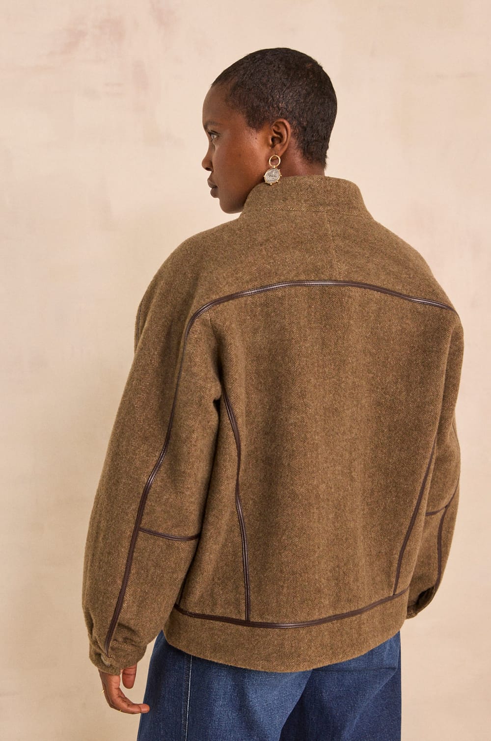 Flynn long sleeve silk blend T-shirt;${refinementColor}