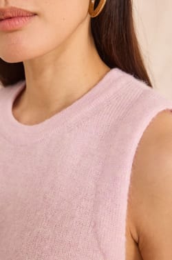 PERRY sleeveless sweater;${refinementColor}