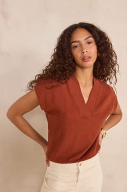 Short sleeve cotton T-shirt LYS;${refinementColor}