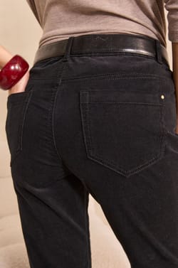 MARCUS cotton blend slim pants;${refinementColor}