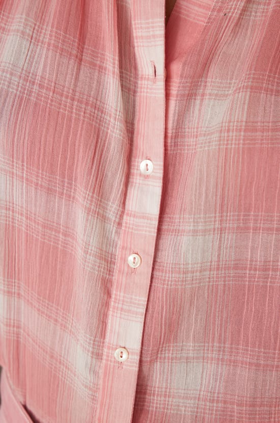 Blouse POMME en coton &agrave; carreaux;${refinementColor}