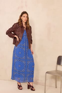 BLANDINE paisley print dress;${refinementColor}