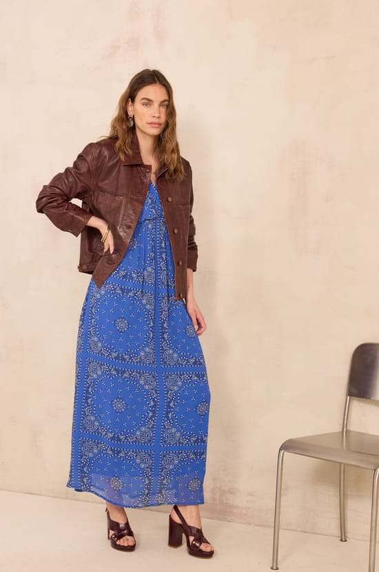 BLANDINE paisley print dress;${refinementColor}