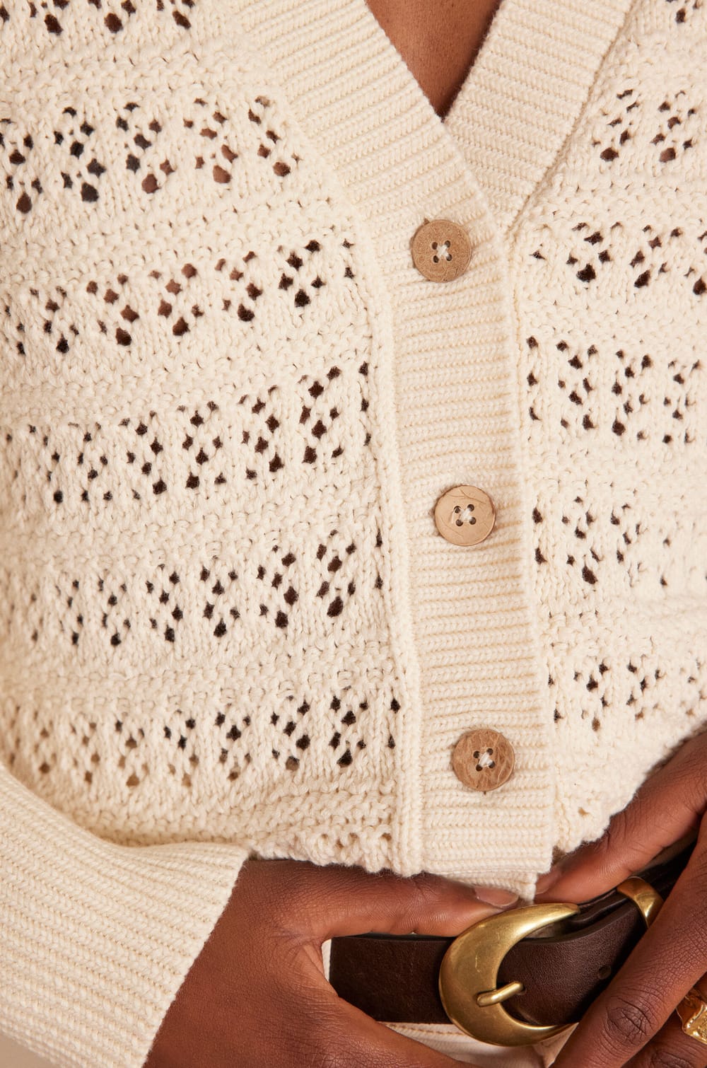 Cardigan BASILIO en coton;${refinementColor}