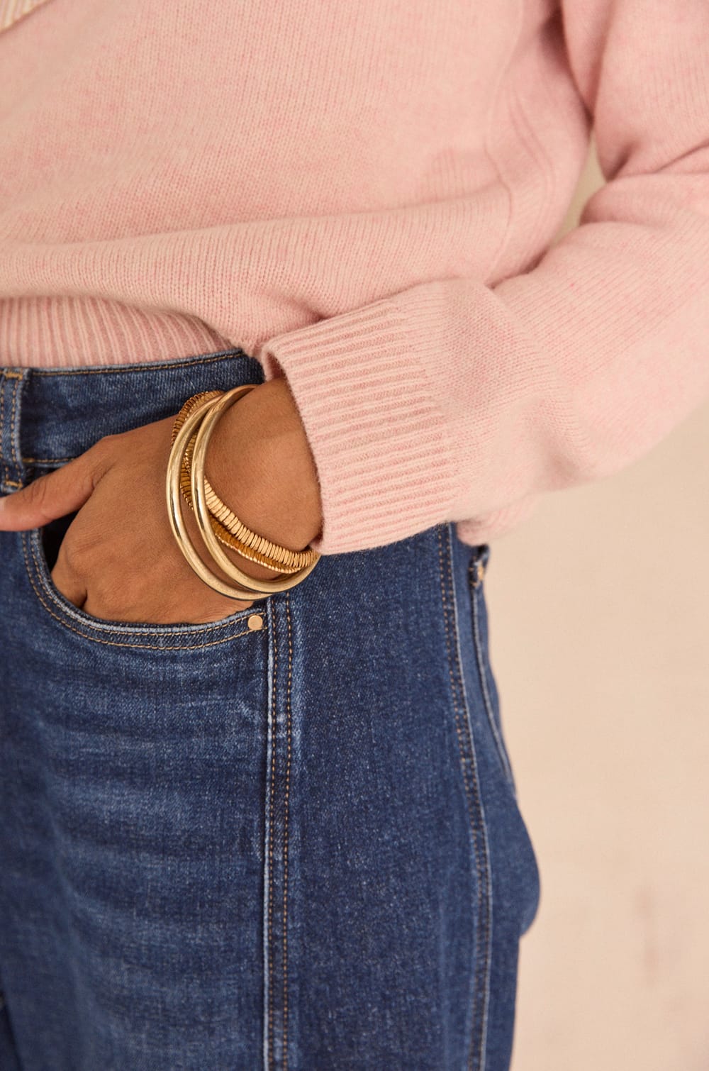ALAN long sleeve mixed wool sweater;${refinementColor}