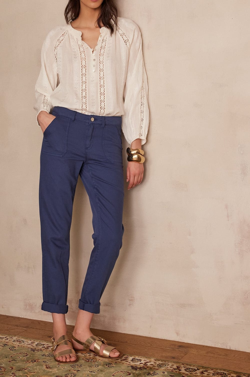 Jean NALLA en coton;${refinementColor}