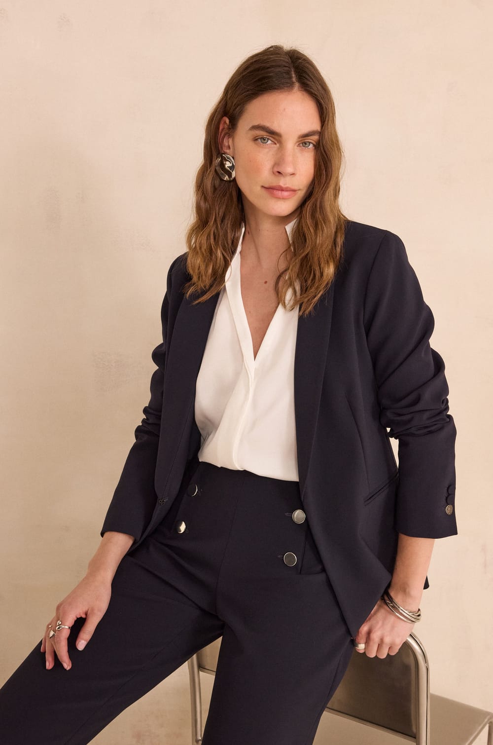 REINE tailored jacket;${refinementColor}