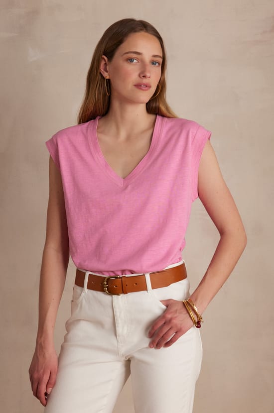 T-shirt DELYA en 100% coton;${refinementColor}