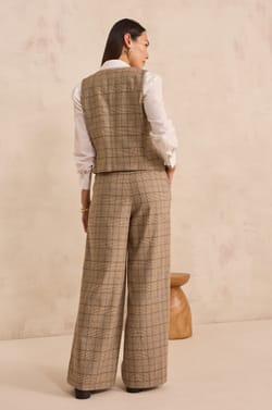 Checkered Wide Pants FLAUBERT;${refinementColor}