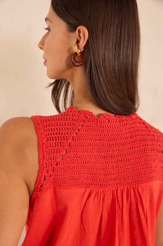 D&eacute;bardeur crochet&eacute; en coton LOIS;${refinementColor}