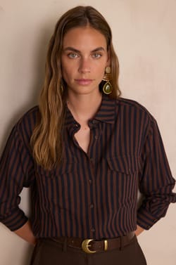 SONIA striped shirt;${refinementColor}