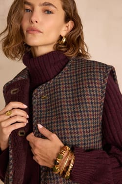 SABRINA bouclé wool cardigan;${refinementColor}