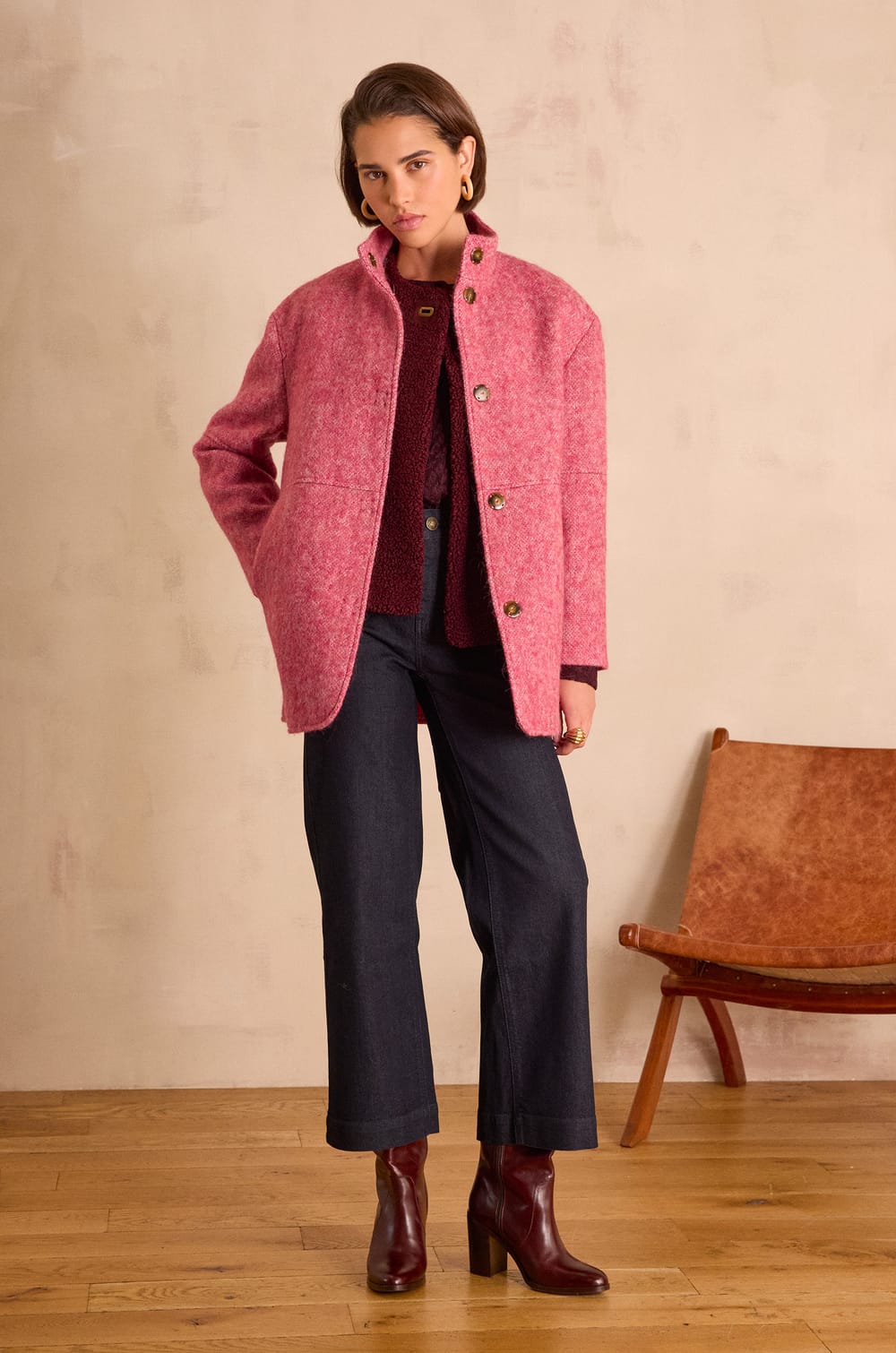 LAMIA wool coat;${refinementColor}
